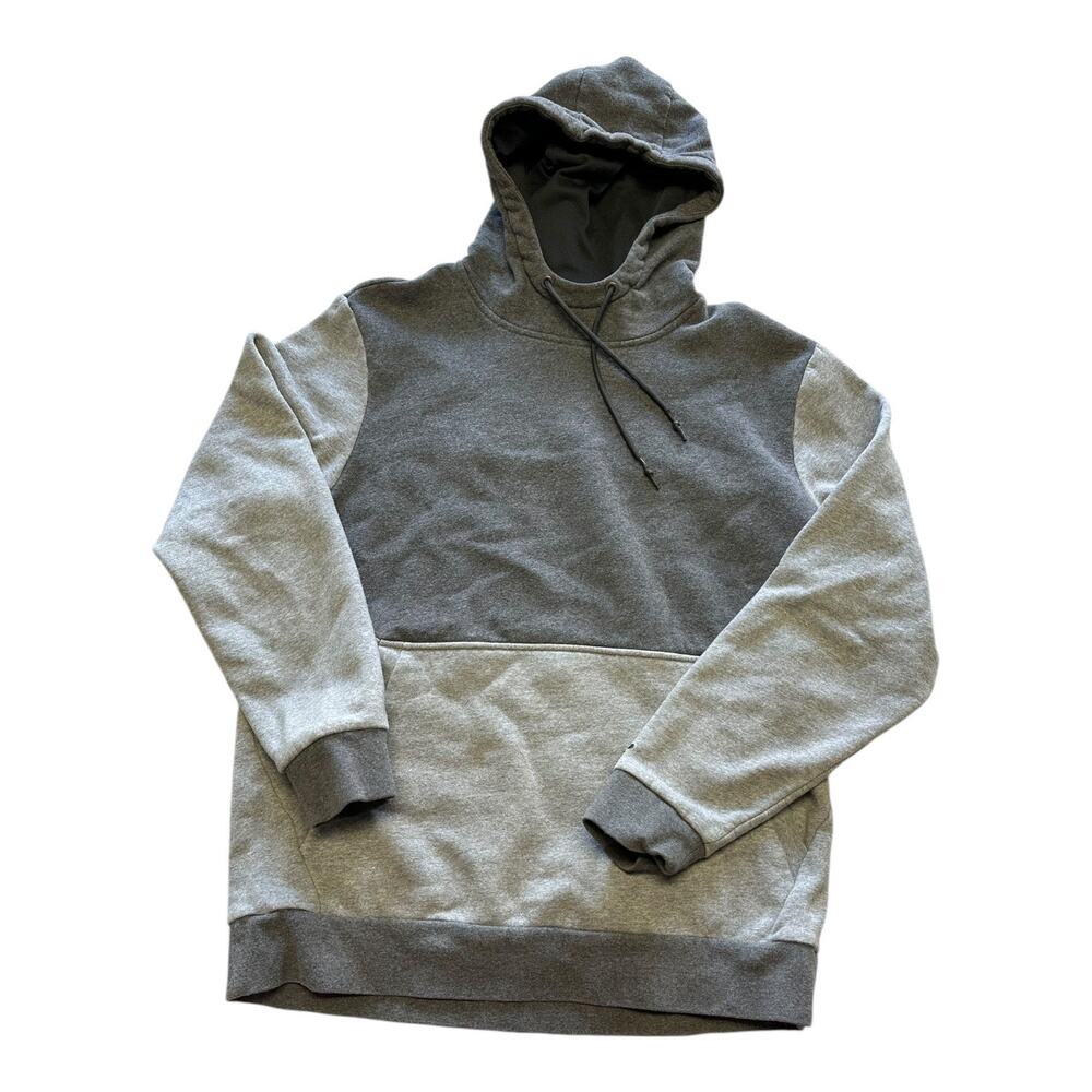 Mens Sweatshirt Size Medium Gray Hoodie Fleece Casual Activewear Workout Ready